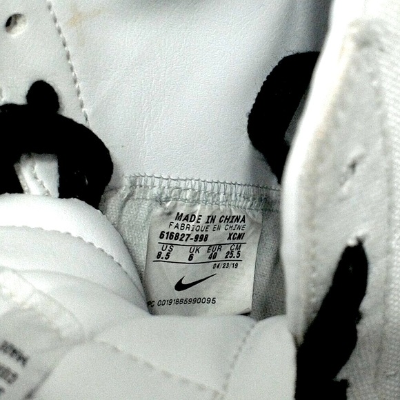 NIKE Blazer blk & wht raw canvas hi tops Mens 7 Narrow or Womens 8.5 - Picture 6 of 14